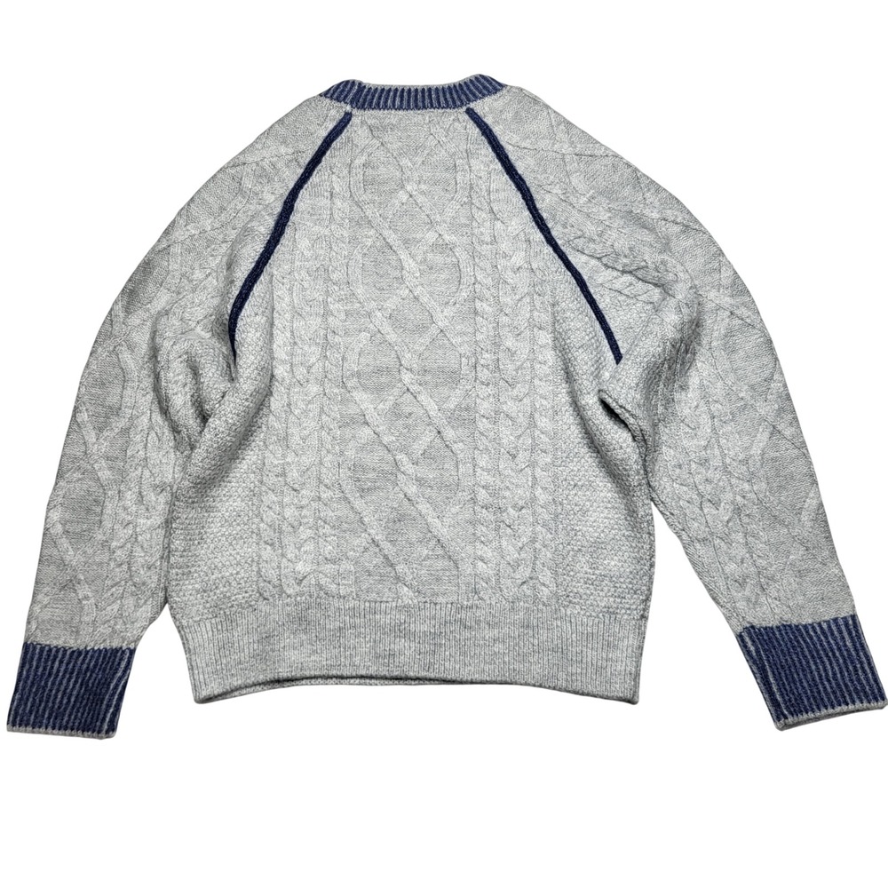 Anthropologie Pilcro Cable Knit Sweater Cozy House Home Embroidered Relaxed XS - Picture 4 of 9